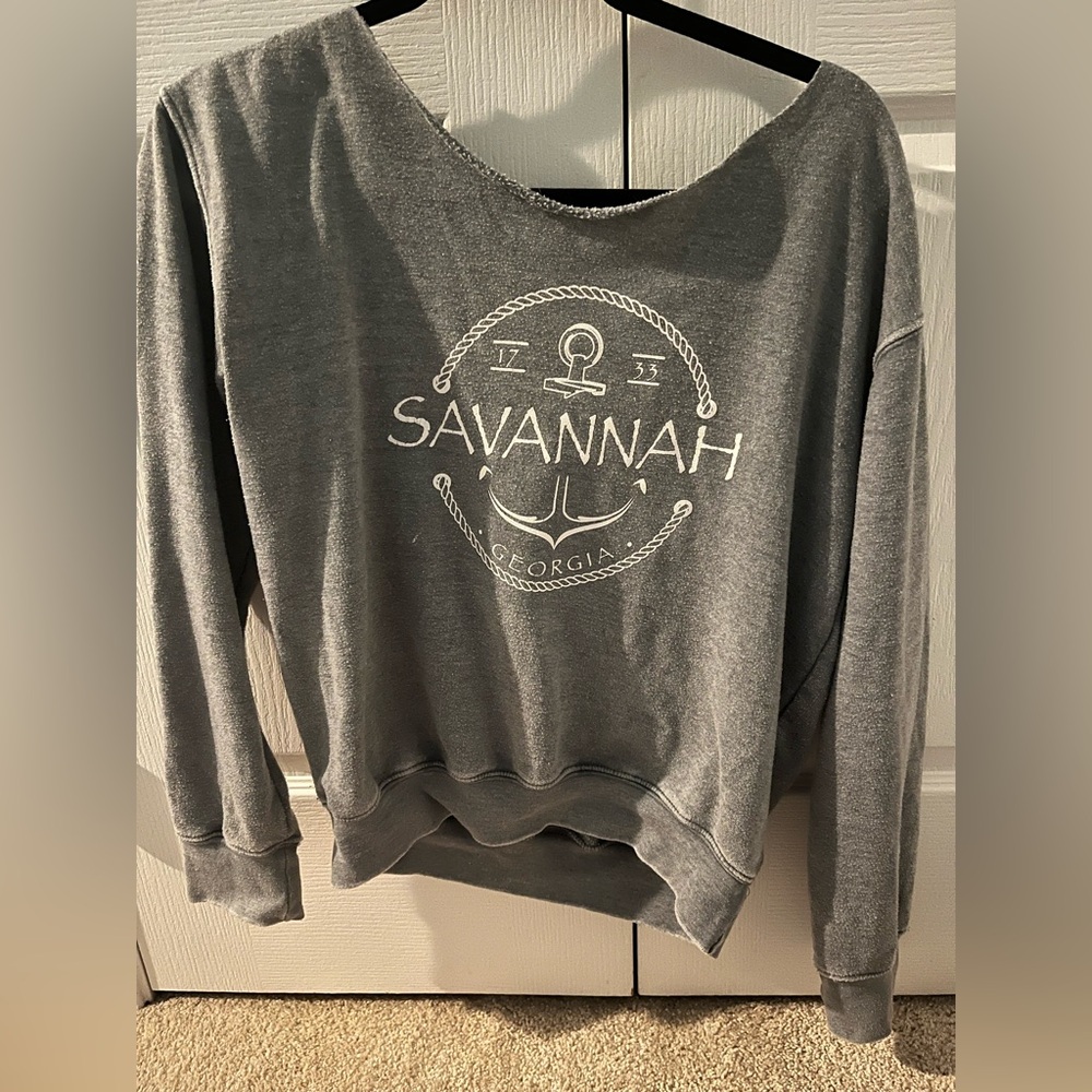 women’s off the shoulder Savannah sweater
